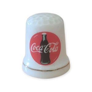 Coca Cola Thimble 1995 Banner Logo